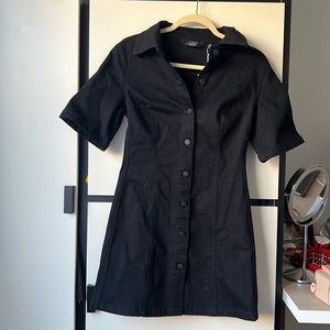 New & other stories black button up dress
